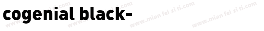 cogenial black字体转换